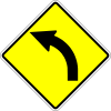 Curve to left