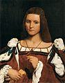 Ritratto di donna di Giovanni Francesco Caroto, Museo del Louvre, 1505-1510 circa