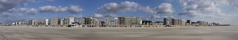 Panorama des Strands von Le Touquet-Paris-Plage