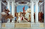 G. B. Tiepolo, Le Sacrifice d'Iphigénie, villa Valmarana.