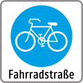 Zeichen 26 Beginn einer Fahrradstraße