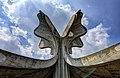 Flor de piedra, un monumento dedicado a las víctimas de Campo de concentración de Jasenovac, que fue parte del genocidio de serbios