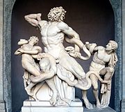 Groupe du Laocoon. Atelier rhodien à Rome, vers 40 AEC. Musée Pio-Clementino.