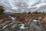 Thumbnail for File:Li Phi falls at sunrise with colorful clouds in Don Khon Laos.jpg