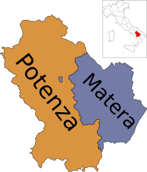 Basilicata – Mappa