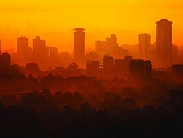 Nairobi ao amencer.