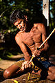 Sri Lankan middle aged fisherman (waist up outdoor portrait). Sri Lanka