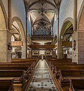 St. Johannes, Bad Mergentheim, Nave and Organ 20150726 1.jpg