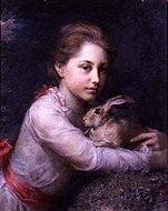 ウサギと少女 (1878)