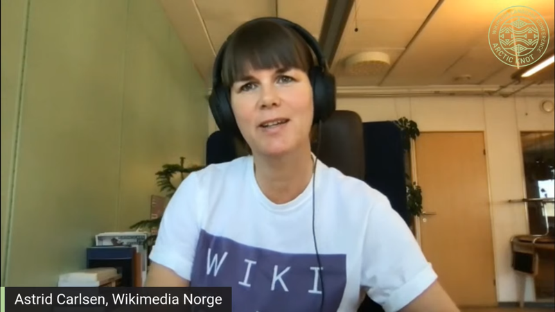 Head of the Wikimedia Norway welcomes participants on behalf of the Norwegian organizers