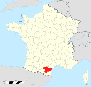 Poziția regiunii Aude