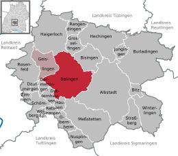 Balingen - Localizazion