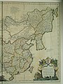 The eastern half of D'Anville's 1734 map of China, Chinese Tartary, and Tibet, displaying "Pe-tche-li" (North Zhili) after the abolition of its southern counterpart