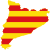 Карта и флаг Каталонии