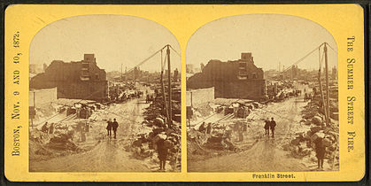 Franklin St. after the fire, 1872