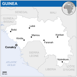 Location of Guinea