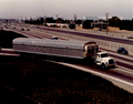 A KH-9 being transported by truck in a special canister.