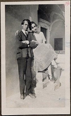 Vladislav Chodaševič a Nina Berberová v italském Sorrentu v roce 1925
