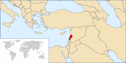 Location of Libanon