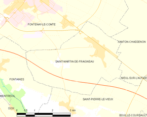 Poziția localității Saint-Martin-de-Fraigneau