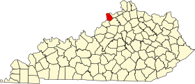 Localisation de Comté de TrimbleTrimble County