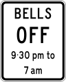 (A40-3) Warning Bells At Railway Crossing Turned Off (at times prescribed)