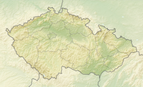 Map showing the location of Úhošť