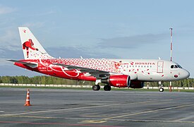 Rossiya Airlines' Airbus A319 in Sportolet livery