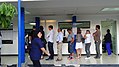 Electores en fila para votar