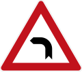 Zeichen 103-10 Kurve (links)