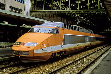 TGV Sud-Est in Paris-Gare-de-Lyon, 24. Mai 1987