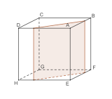 Переріз куба у вигляді квадрата