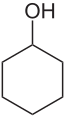 Deutsch: Struktur von Cyclohexanol English: Structure of cyclohexanol