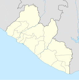 Bensonvilles läge i Liberia