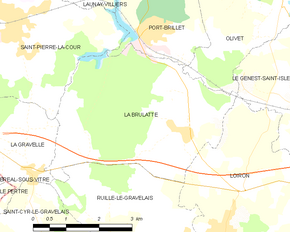 Poziția localității La Brûlatte