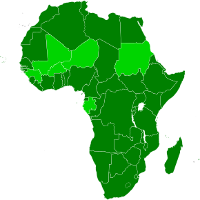 Description de l'image Map of the African Union with Suspended States.svg.