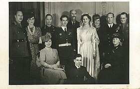 Marriage of King Peter II of Yugoslavia and Princess Alexandra of Greece and Denmark 20 March 1944.jpg