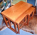 Teak AH McIntosh nested tables