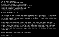 MINIX 3.1.8