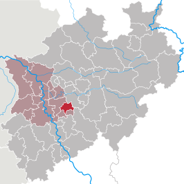 Kaart van Wuppertal