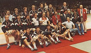 Les champions olympiques soviétiques.