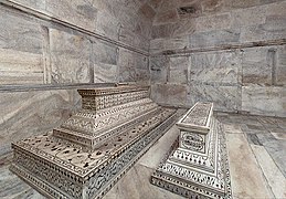 Las tumbas de Sha Jahan y su esposa Mumtaz.
