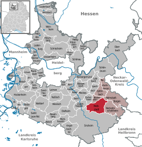 Poziția localității Waibstadt