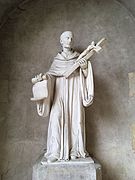 Bernard de Clairvaux à l'entrée de la Basilique.jpg
