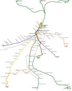 Map of the network, 10 December 2017.