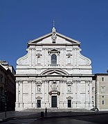 Fachada de Il Gesù, considerada la primera iglesia con elementos del Barroco. (consagrada en 1584)