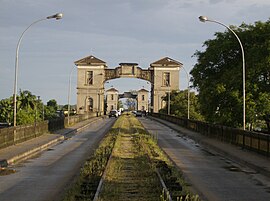 Fronteira entre Brasil e Uruguai, em Jaguarão