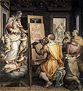 Св. Лука рисува Богородица