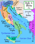 Italy and Illyria 1084 AD.svg