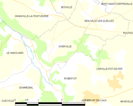 Mapa obce Oherville